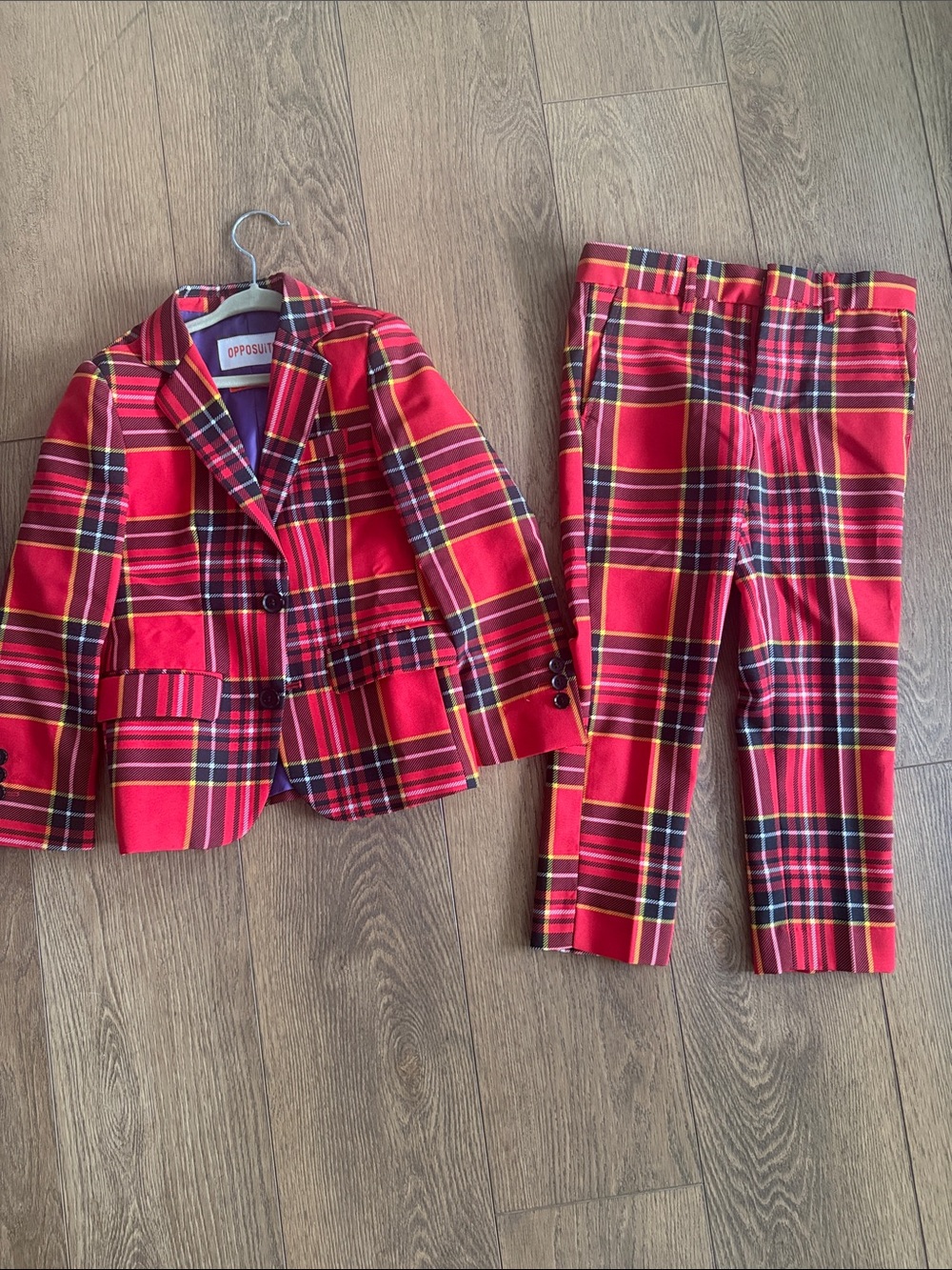 Kids Plaid Suit Size 6